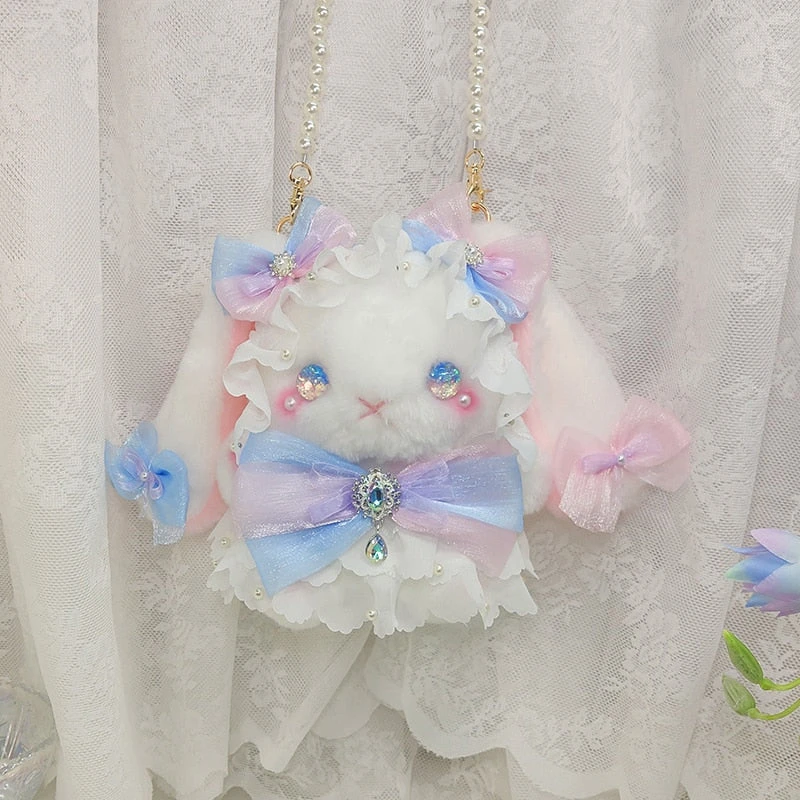 Pastel Princess Bunny Plush Bag 6 Pastel Princess Bunny Plush Bag - Image 4
