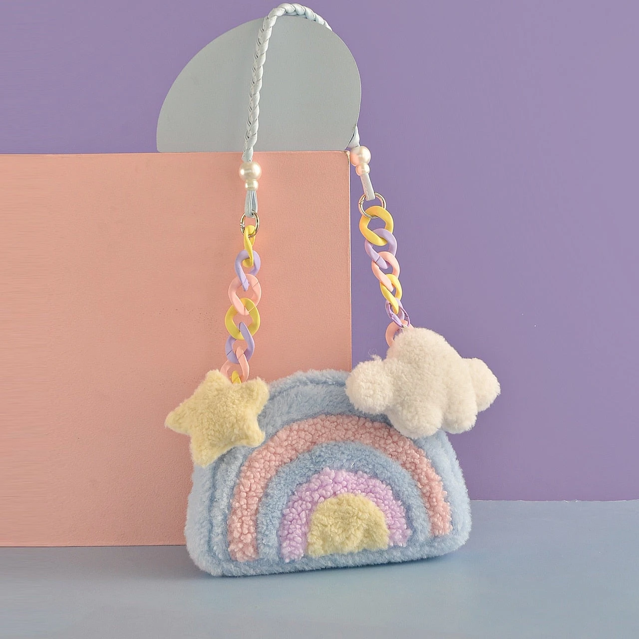 Pastel Rainbow Cloud Purse 4 Pastel Rainbow Cloud Purse - Image 2