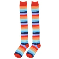 Pastel Rainbow Thigh Highs -Clothing Discount Store pastel rainbow thigh highs socks pastel rainbow thigh fairy kei 544