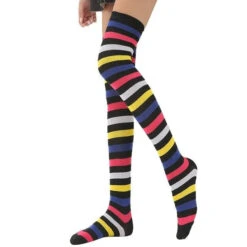 Pastel Rainbow Thigh Highs -Clothing Discount Store pastel rainbow thigh highs socks pastel rainbow thigh fairy kei 942