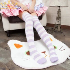 Pastel Striped Stockings 23 Pastel Striped Stockings -Clothing Discount Store pastel striped stockings purple knee high leggings sock sockies socks kawaii babe 945