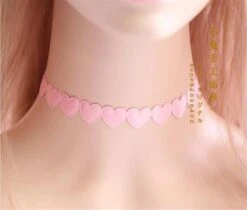 Pastel Valentine Choker -Clothing Discount Store pastel valentine choker chokers heart hearts necklace ddlg playground 211