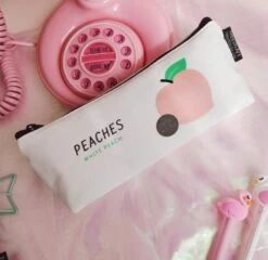 Peaches Makeup Bag 16 Peaches Makeup Bag -Clothing Discount Store peaches makeup bag white single peach cosmetic little bags ddlg playground 222