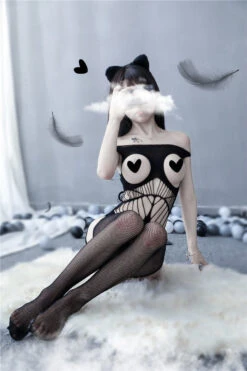 Peekaboo Fishnet Bodysuit -Clothing Discount Store peekaboo fishnet bodysuit lingerie peekaboo fishnet bodysuit 734