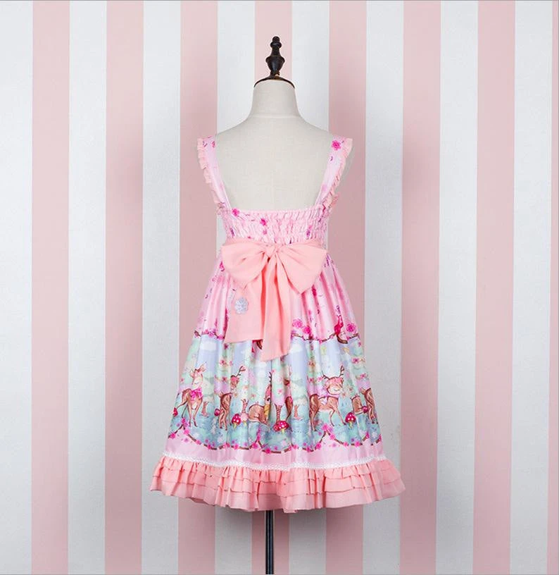 Pink Baby Deer Dress 6 Pink Baby Deer Dress - Image 4