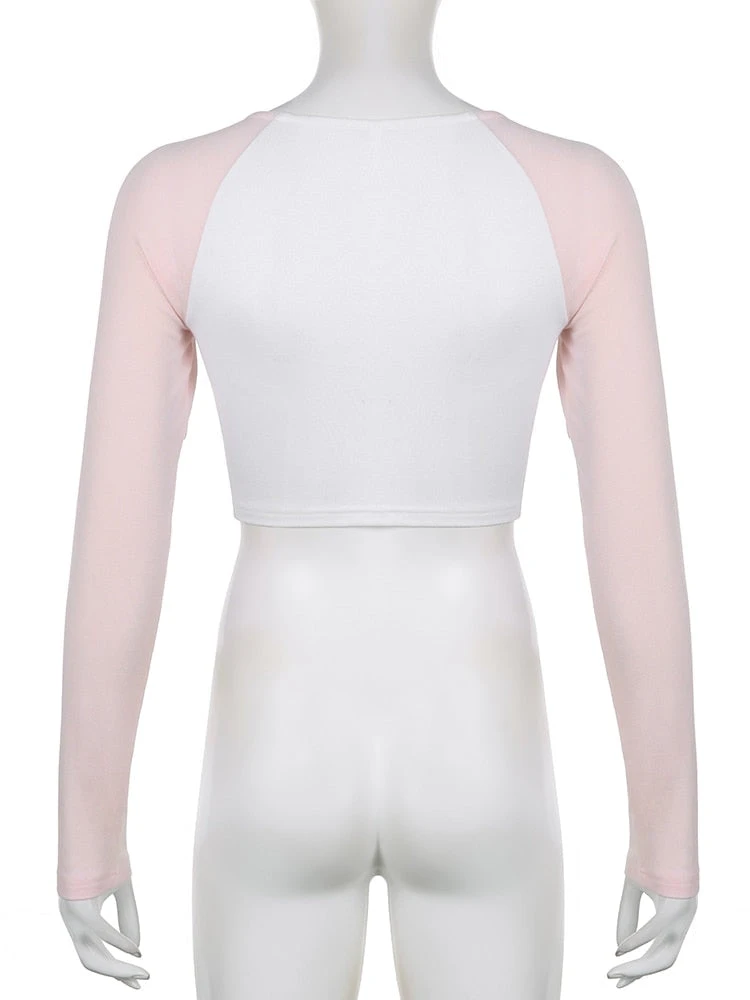 Pink Kitten Long Sleeve Crop Top 12 Pink Kitten Long Sleeve Crop Top - Image 10