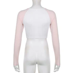 Pink Kitten Long Sleeve Crop Top 35 Pink Kitten Long Sleeve Crop Top -Clothing Discount Store pink kitten long sleeve crop top coquette tops dollette fae faecore shirt kawaii babe 568