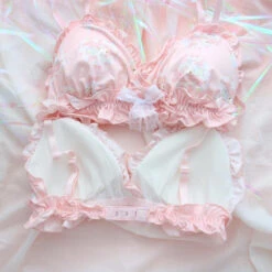 Baby Bun Lingerie Set -Clothing Discount Store pink melody sanrio lingerie set ruffled kawaii cute 599