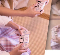 Pink Neko PS5 & Switch Controller Covers -Clothing Discount Store pink neko ps5 switch controller covers cover nintendo skin playstation kawaii babe 341