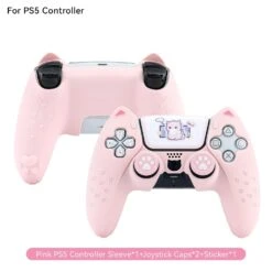 Pink Neko PS5 & Switch Controller Covers -Clothing Discount Store pink neko ps5 switch controller covers for cover nintendo skin playstation kawaii babe 904