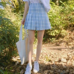 Pink Plaid School Girl Skirt 23 Pink Plaid School Girl Skirt -Clothing Discount Store pink plaid school girl skirt kawaii pleat pleated pleats babe 547
