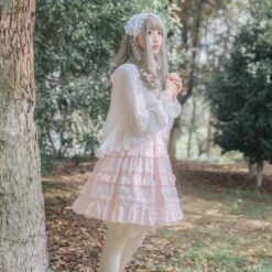 Pink Serenity Dress 15 Pink Serenity Dress -Clothing Discount Store pink serenity lolita dress dresses kawaii fashion ddlg playground 687