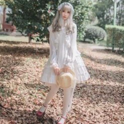 Pink Serenity Dress 19 Pink Serenity Dress -Clothing Discount Store pink serenity lolita dress white l dresses kawaii fashion ddlg playground 555