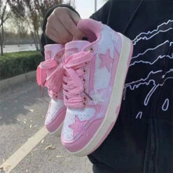 Pink Star Girl Sneakers