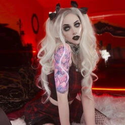 Plaid School Girl Skirt -Clothing Discount Store plaid school girl skirt checked cosplay costume layered pastel kei skirts kawaii babe 991