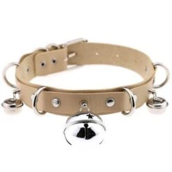 Pleather Cat Bell Collar 37 Pleather Cat Bell Collar -Clothing Discount Store pleather cat bell collar beige cats choker necklaces chokers collars jewelry ddlg playground 145