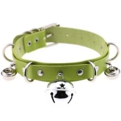 Pleather Cat Bell Collar 24 Pleather Cat Bell Collar -Clothing Discount Store pleather cat bell collar green cats choker necklaces chokers collars jewelry ddlg playground 263