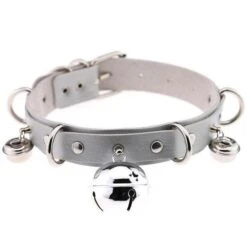 Pleather Cat Bell Collar 36 Pleather Cat Bell Collar -Clothing Discount Store pleather cat bell collar grey cats choker necklaces chokers collars jewelry ddlg playground 230