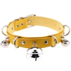 Pleather Cat Bell Collar 29 Pleather Cat Bell Collar -Clothing Discount Store pleather cat bell collar yellow cats choker necklaces chokers collars jewelry ddlg playground 207