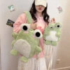 Plush Froggy Backpack 1 Plush Froggy Backpack -Clothing Discount Store plush froggy backpack backpacks kawaii fashion backpack bags frog 120