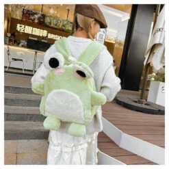 Plush Froggy Backpack -Clothing Discount Store plush froggy backpack backpacks kawaii fashion backpack bags frog 193
