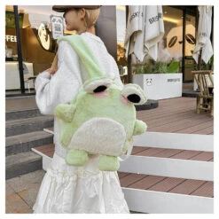 Plush Froggy Backpack -Clothing Discount Store plush froggy backpack backpacks kawaii fashion backpack bags frog 683