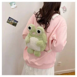 Plush Froggy Backpack -Clothing Discount Store plush froggy backpack backpacks kawaii fashion backpack bags frog 766