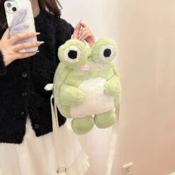 Plush Froggy Backpack -Clothing Discount Store plush froggy backpack backpacks kawaii fashion backpack bags frog 769