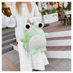Plush Froggy Backpack -Clothing Discount Store plush froggy backpack backpacks kawaii fashion backpack bags frog 854