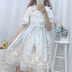 Porcelain Doll Dress -Clothing Discount Store porcelain doll dress cat dress dresses little girl space dress kawaii babe 348