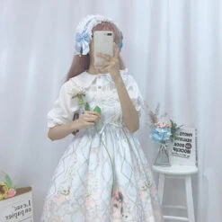 Porcelain Doll Dress -Clothing Discount Store porcelain doll dress cat dress dresses little girl space dress kawaii babe 378