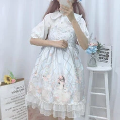Porcelain Doll Dress -Clothing Discount Store porcelain doll dress cat dress dresses little girl space dress kawaii babe 535
