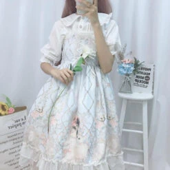 Porcelain Doll Dress -Clothing Discount Store porcelain doll dress cat dress dresses little girl space dress kawaii babe 605