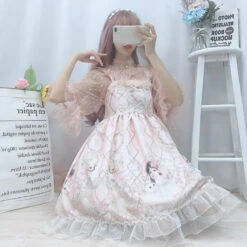 Porcelain Doll Dress -Clothing Discount Store porcelain doll dress cat dress dresses little girl space dress kawaii babe 706