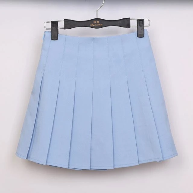 Solid Color Pleated Skirt 19 Solid Color Pleated Skirt - Image 17