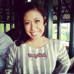 Pretty Bi*ch Statement Necklace -Clothing Discount Store pretty bi ch statement necklace adjustable adjustable length barbie barbie girl curse words kawaii babe 660