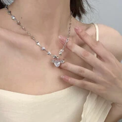 Pretty Pink Princess Necklaces -Clothing Discount Store pretty pink princess necklaces kawaii aesthetic chain choker 440