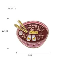 Send Noods Enamel Pin -Clothing Discount Store product image 1106857113
