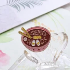 Send Noods Enamel Pin -Clothing Discount Store product image 1106857117