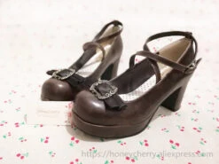 Traditional Bow Embellished Heels -Clothing Discount Store product image 177808336