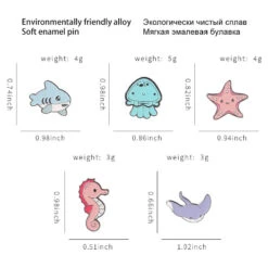 Tiny Sea Animal Pins -Clothing Discount Store product image 1817008389