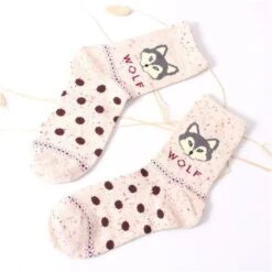Snowy Little Fox Socks -Clothing Discount Store product image 205775839