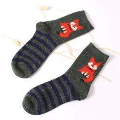 Snowy Little Fox Socks -Clothing Discount Store product image 205775849