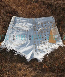 Studded Jean Shorts 21 Studded Jean Shorts -Clothing Discount Store product image 20815427