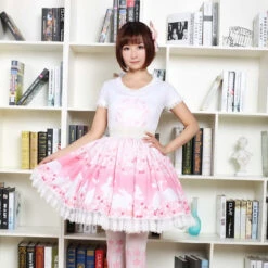 Cherry Blossom Bunny Skirt -Clothing Discount Store product image 273944882
