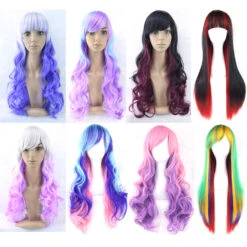 Multi-Color Long Wigs -Clothing Discount Store product image 298353817
