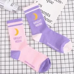 Kawaii Moon Socks -Clothing Discount Store product image 458067347