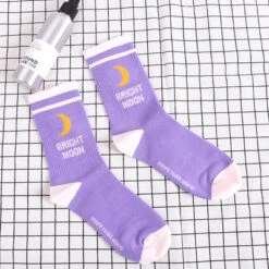 Kawaii Moon Socks -Clothing Discount Store product image 458067349