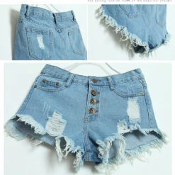 Distressed Jean Shorts -Clothing Discount Store product image 615333571