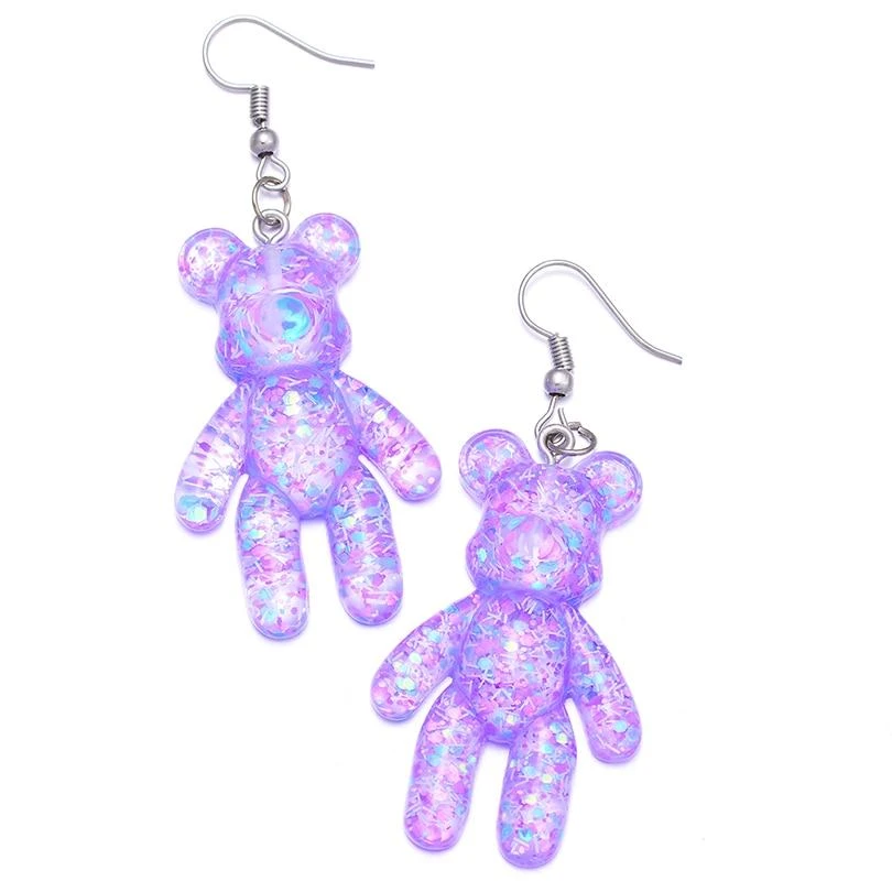 Glitter Bear Earrings 3 Glitter Bear Earrings